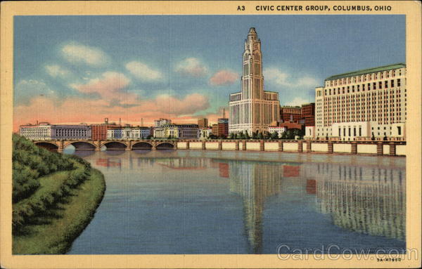 Civic Center Group on the Bank of Scioto River Columbus Ohio