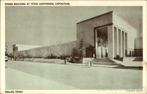 Foods Building at Texas Centennial Exposition Dallas