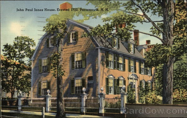 John Paul Jones House, Erected 1732 Portsmouth New Hampshire