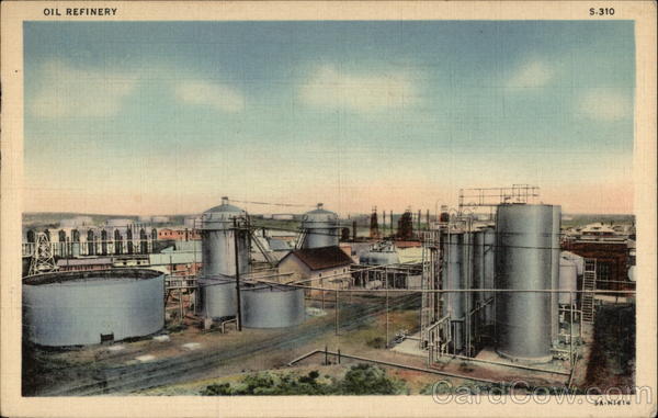 Oil Refinery Oil Wells