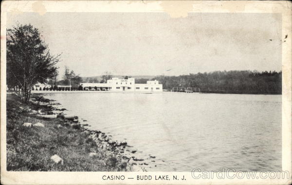 View of Casino across the Lake Budd Lake New Jersey