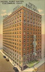 Hotel Fort Hayes Columbus, OH Postcard Postcard
