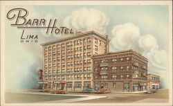 Barr Hotel Lima, OH Postcard Postcard