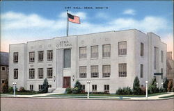 City Hall Xenia, OH Postcard Postcard