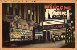 Entrance to Hotel Hollenden Postcard
