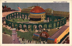 The A & P Carnival Chicago, IL 1933 Chicago World Fair Postcard Postcard
