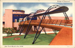 Bridge of Tomorrow - New York World's Fair 1939 1939 NY World's Fair Postcard Postcard