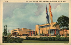 Live Stock Pavilion, Texas Centennial Exposition Dallas, TX Postcard Postcard
