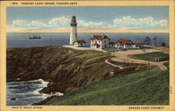 Yaquina Light House Newport, OR Postcard Postcard