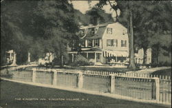 Street View of The Kingston Inn Rhode Island Postcard Postcard