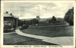 Campus from Palmer Hall at Northfield Seminary Postcard