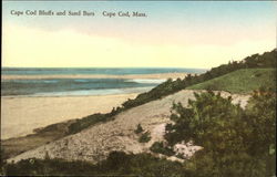 Cape Cod Bluffs and SAnd Bars Postcard