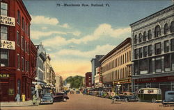 View of Merchants Row Postcard