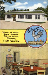 Edwin Turner's Chicken Basket Florence, SC Postcard Postcard