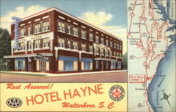 Rest Assured! Hotel Hayne, American Hotel Association Postcard