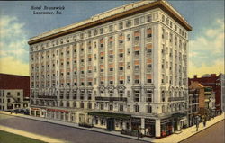 View of Hotel Brunswick Lancaster, PA Postcard Postcard