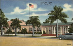 Street View of the Civic Center Postcard