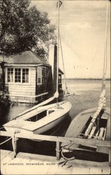 Boats at Lakewood Skowhegan, ME Postcard Postcard
