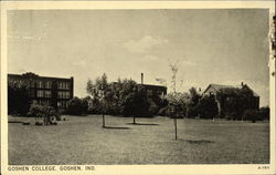 Goshen College and Grounds Indiana Postcard Postcard