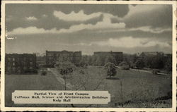 Partial View of Front Campus Coffman Hall, Kulp Hall, Goshen College Postcard