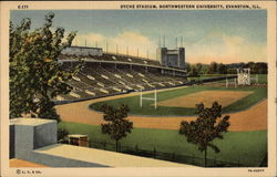 Dyche Stadium at Northwestern University Evanston, IL Postcard Postcard