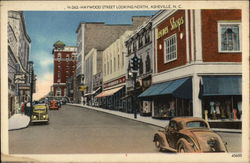 View of Haywood Street looking North Postcard