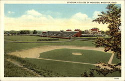 College of Wooster - Stadium Postcard