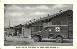 A Section of the Hospital Area Camp Kilmer, NJ Postcard Postcard