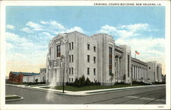 Criminal Courts Building New Orleans, LA Postcard Postcard