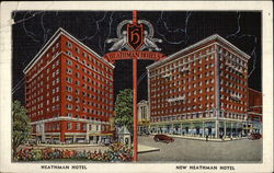 Heathman Hotel and New Heathman Hotel Postcard