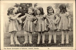 The Dionne Quintuplets Postcard