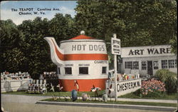 The Teapot Chester, WV Postcard Postcard