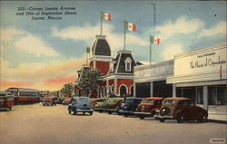 Corner Juarez Avenue and 16th of September Street Mexico Postcard Postcard