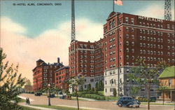 Street View of Hotel Alms Postcard
