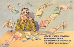 Vacation Sprees in Summertime Postcard