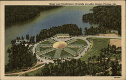 Hotel and Conference Grounds on Lake Louise Toccoa, GA Postcard Postcard