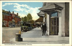 Street View showing Old Slave Block Postcard