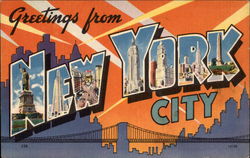 Greetings from New York City Postcard