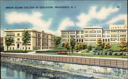 Rhode Island College of Education Providence, RI Postcard 