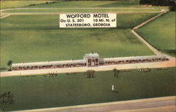 Wofford Motel Statesboro, GA Postcard Postcard