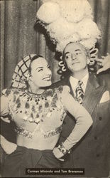 Carmen Miranda and Tom Breneman Postcard