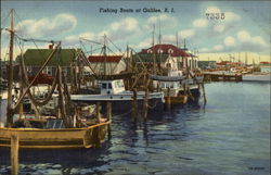 Fishing Boats Galilee, RI Postcard Postcard