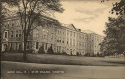 Quinn Hall, RI State College Postcard