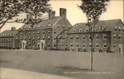 Girls' Dormitory at Rhode Island State College Kingston, RI Postcard Postcard