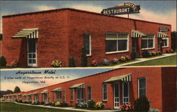 The Hagerstown Motel Maryland Postcard Postcard