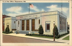 US Post Office Hagerstown, MD Postcard Postcard