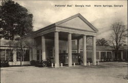 Patients' Bus, Georgia Hall Warm Springs, GA Postcard Postcard