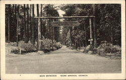 Main Entrance at the Georgia Warm Springs Foundation - The Merriwether Inn Postcard