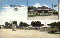 Scott Motel and Restaurant Oneida, TN Postcard Postcard