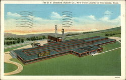 Aerial View of the BF Goodrich Rubber Company Plant Postcard